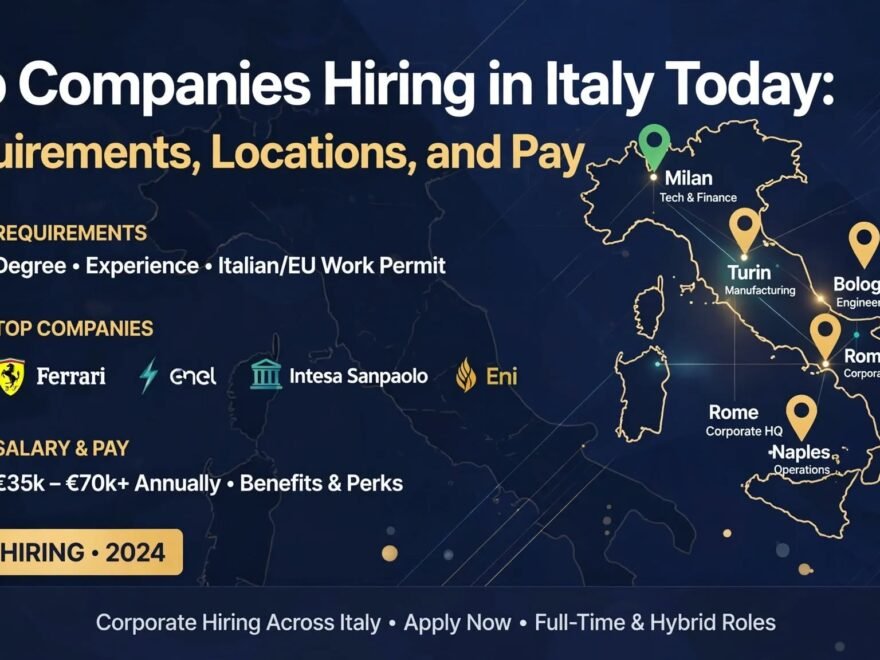Top Companies Hiring in Italy Today