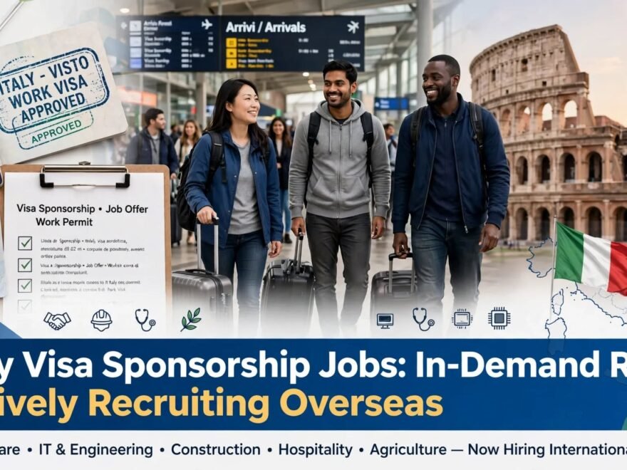 Italy Visa Sponsorship Jobs